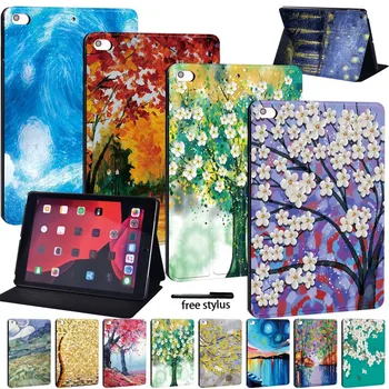 

Leather Pu Stand Cover Case for Apple Ipad 8 2020 8th Generation 10.2 Inch Tablet Foldable Protective Case + Stylus