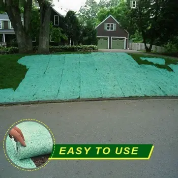

Green Grass Seed Mixture Mat Roll Biodegradable Mat Fertilizer Garden Picnic All-in-one Grass Seed Mat Garden Patio Supplies