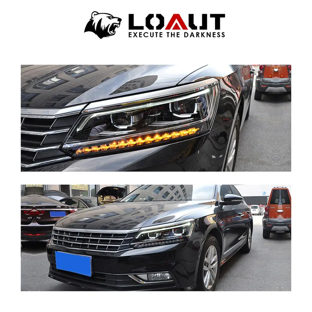 Автомобильная Монтажная головная лампа для новых фар PASSAT 2011- светодиодный фонарь DRL Объектив Двойной Луч Биксенон HID Q5 весь комплект