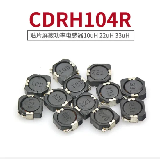 10 шт./лот SMD Мощность адаптера переменного тока CDRH104R CD104R 10*10*4 мм 2.2UH 3.3UH 4.7UH 6.8UH 10UH 22UH