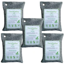 5 шт. бамбуковая угольная сумка мешки для очистки воздуха 200 г бамбуковый освежитель на основе угля очиститель запаха для дома