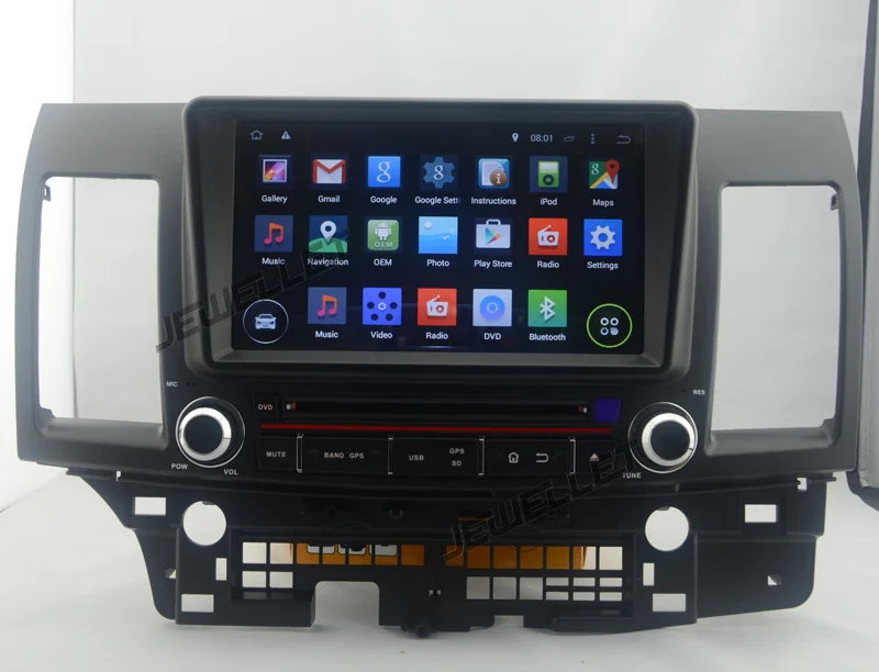 Восьмиядерный ips экран Android 9,0 автомобильный DVD gps Радио Навигация для Mitsubishi Lancer Fortis 2008-2013