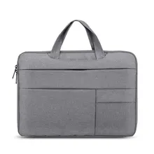 Серый деловой стиль Модный чехол для ноутбука сумка для переноски Противоударная сумка подходит для Macbook