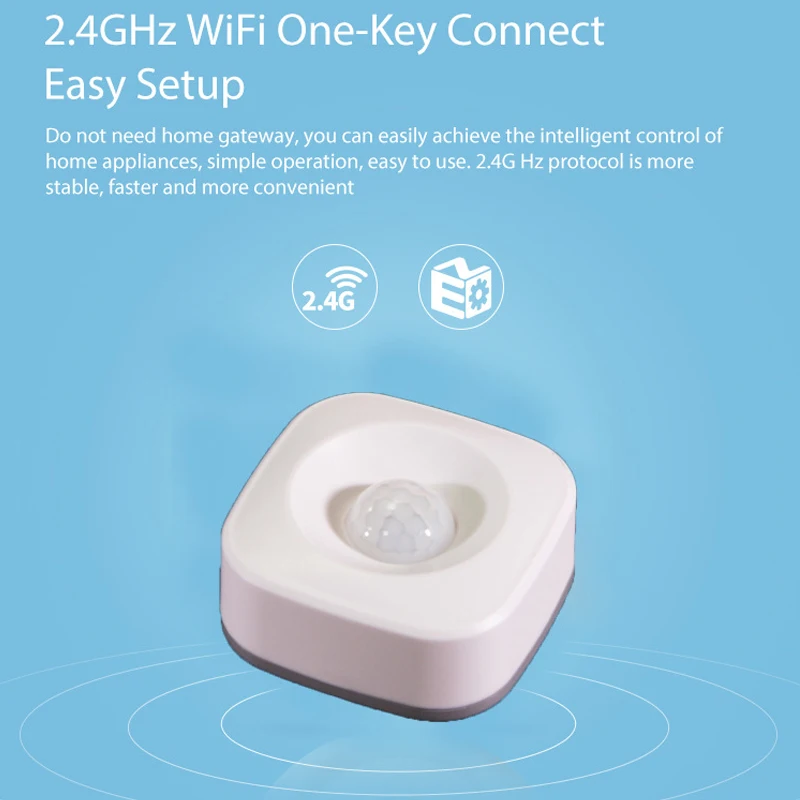 Hight Quality Smart Wireless PIR Motion Sensor Detector Compatible for Google Home Smart Home Alexa Echo S7#5