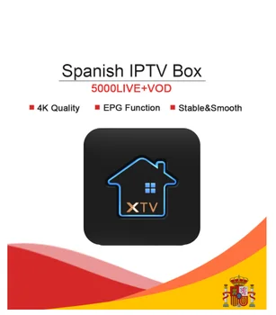 

XTV Smart Android 7.1 TV Box Amlogic S905X Media Player KING OTT iptv Subscription Nordic France Turkey Arabia Spain