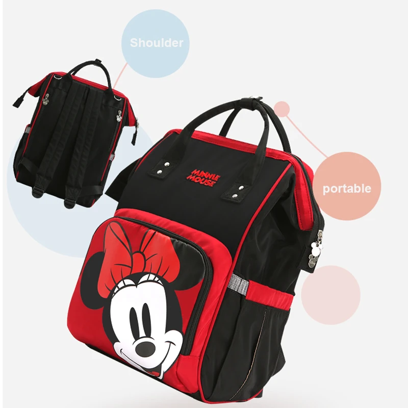 Рюкзак для подгузников disney, детские сумки для мамы, Микки и Минни, мокрая сумка, модный органайзер для подгузников для мам и мам, дорожная USB коляска для подгузников