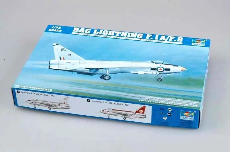 

Модель Trumpeter 1/72 01634 Lightning F.1A/F.2