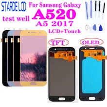Pantalla LCD AAA + de 5,2 pulgadas para Samsung Galaxy A5, 2017, A520, SM-A520F, montaje de digitalizador con pantalla táctil
