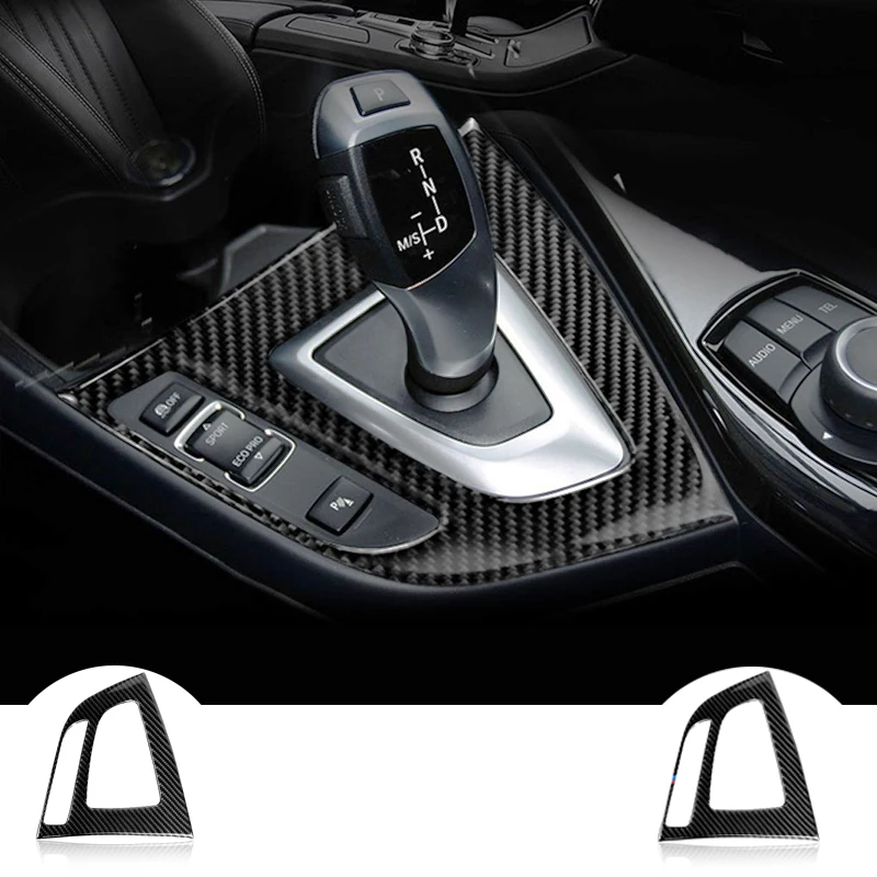 

For BMW F20 F21 Carbon Fiber Gear Shift Control Panel Cover Interior Car Styling Sticker 1 Series 116i 118i car Accessories