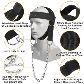

Head Neck Training Shoulders Exercise Strength Cap Tools Bearing Muscle Strength Belt For Men Shoulder Training Lifting Wei M3K5