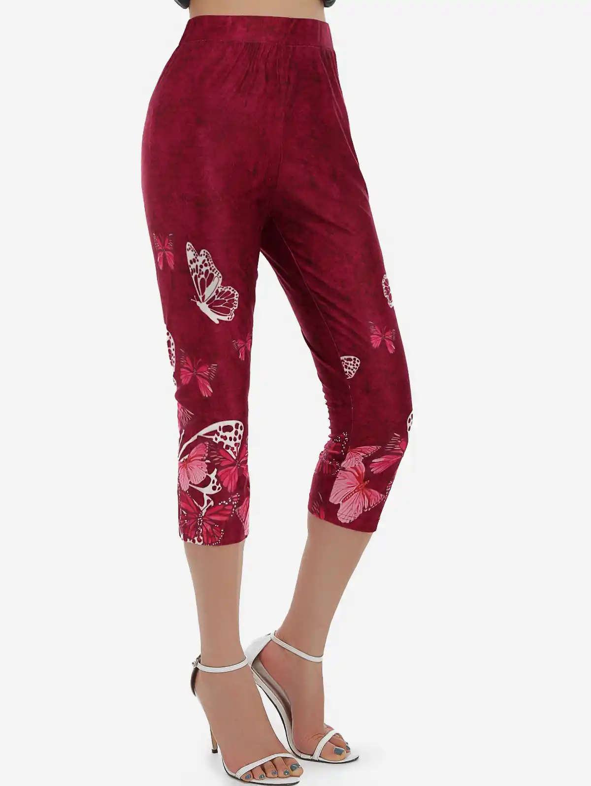 high waisted capri jeggings