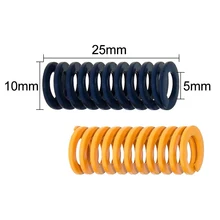 10 pièces imprimante 3D ressort pour lit chauffant MK3 hotbed importé longueur 25mm OD 10mm ID 5mm pour imprimante 3D Ender 3 CR-10 CR-10S(China)