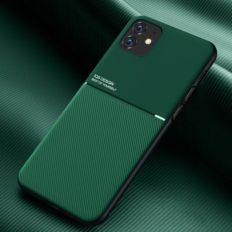 Ikrsses для чехол на айфое 11 Pro Max Роскошная искусственная кожа текстура линии Xs XR 6S 7 8