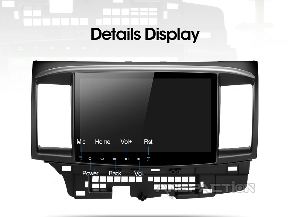 Discount PX30 Android 9.0 Car DVD for MITSUBISHI LANCER 10.1 inch 2 DIN 3G/4G GPS radio video player with Capacitive 2007-2018 9