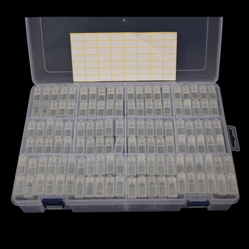 124/248pcs Diamond Painting Tools Storage Box Rhinestone Mosaic Container box diamond painting accessories Accessory