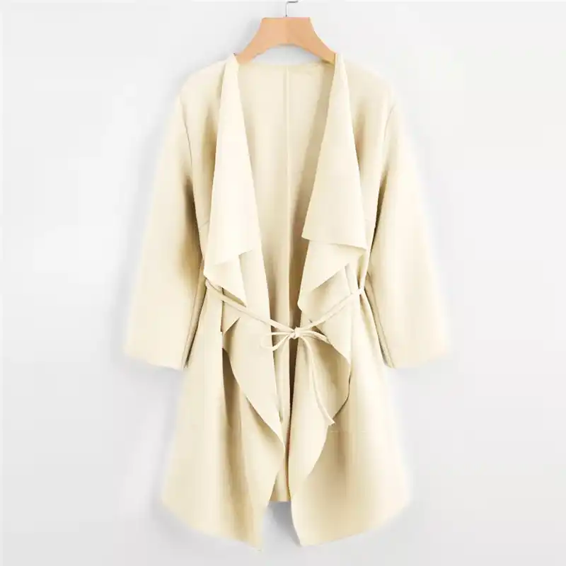plus wrap coat