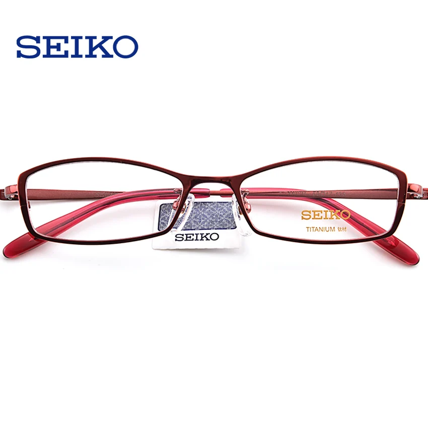 SEIKO Pure titanium очки, оправа для женщин, тяжелая близорукость, высокая диоптрия, маленькие оправы для очков по рецепту H02046