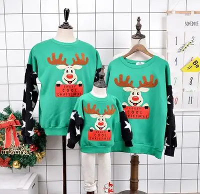 C3304 Fleeces Цветная Одинаковая одежда для всей семьи; Рождественский свитер для мамы, ребенка, мужчины, женщины, ребенка; пуловер; флисовый теплый рождественский джемпер - Цвет: C3304 Fleeces