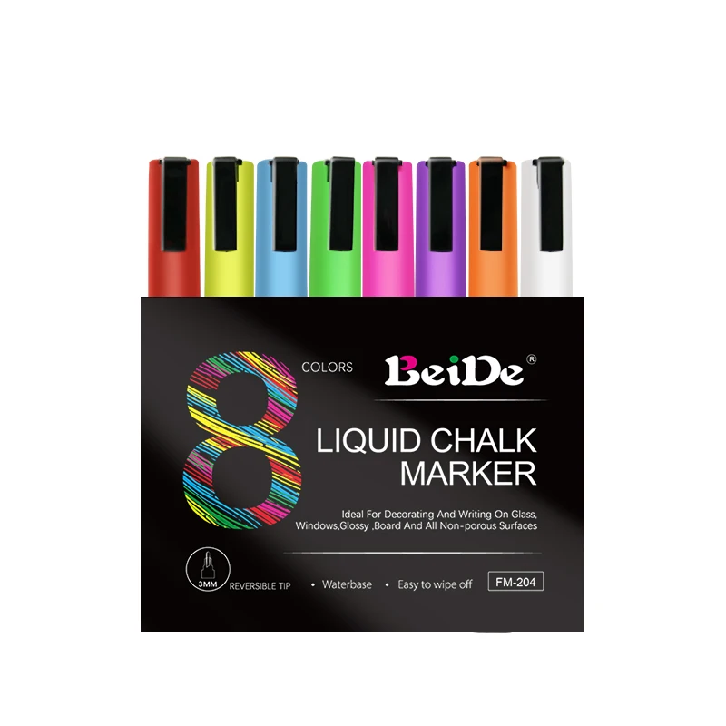 

Children's art chalk, blackboard labels, menu board, small wine board, 8 glass window markers, non-toxic erasable liquid pen