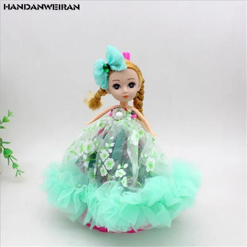 

New 1PCS 18cm Confused Doll Big Wedding Dress Toy Pendant Valentine's Day Gift For Girls Like HANDANWEIRAN