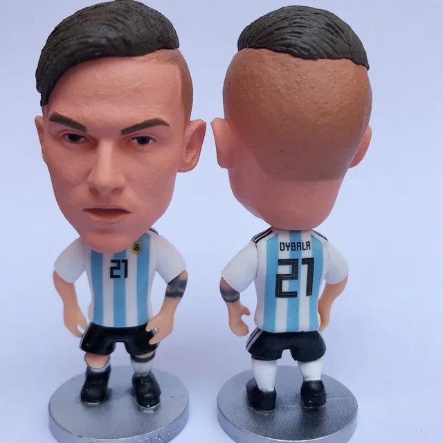 Cute Soccer Star Football Figure PVC Cake Decoration Doll 2020 Football Player Toys Fans Souvenir Birthday Gift Micro Landscape Dybala-GJ