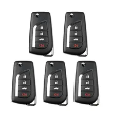 Xhorse – télécommande XKTO10EN, 5 pièces, pour outil de clé VVDI cloneur de clé de voiture, programmateur de télécommande de voiture, VVDI2