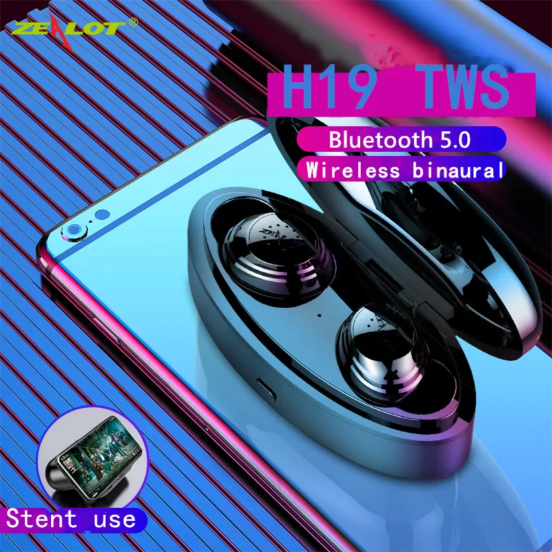 

H19 TWS i7s11Mini Dual V5.0 Wireless Earphones Bluetooth Earphones 3D Stereo Sound Earbuds with Dual Microphone and Charging box