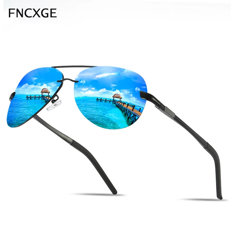 

2020 New Alloy Men's Sunglasses Polarized Sun Glasses Fishing Driving Eyewear UV400 Protection Coating Mirror Frame Eyeglasses