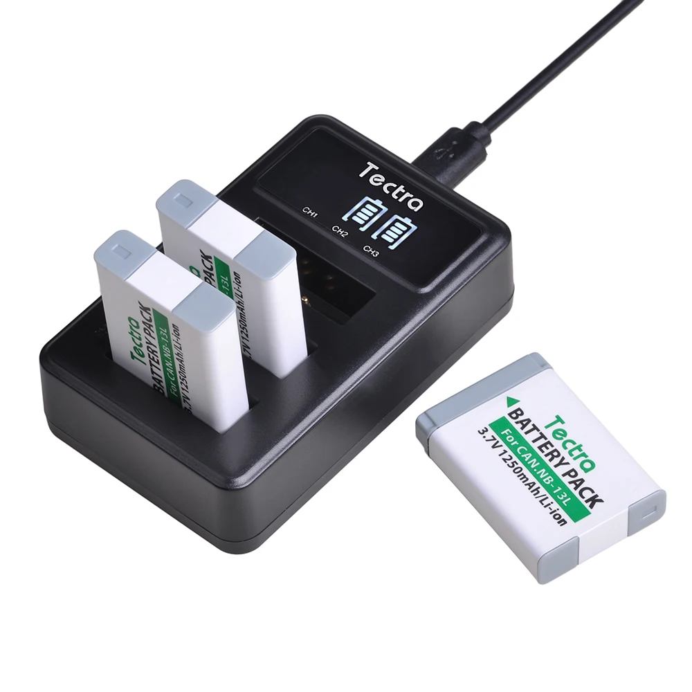 3 шт. NB-13L NB13L 1250 мАч батарея камеры+ светодиодный 3-портовый USB зарядное устройство для Canon G5X G7X G9X G7 X Mark II SX720 HS камеры