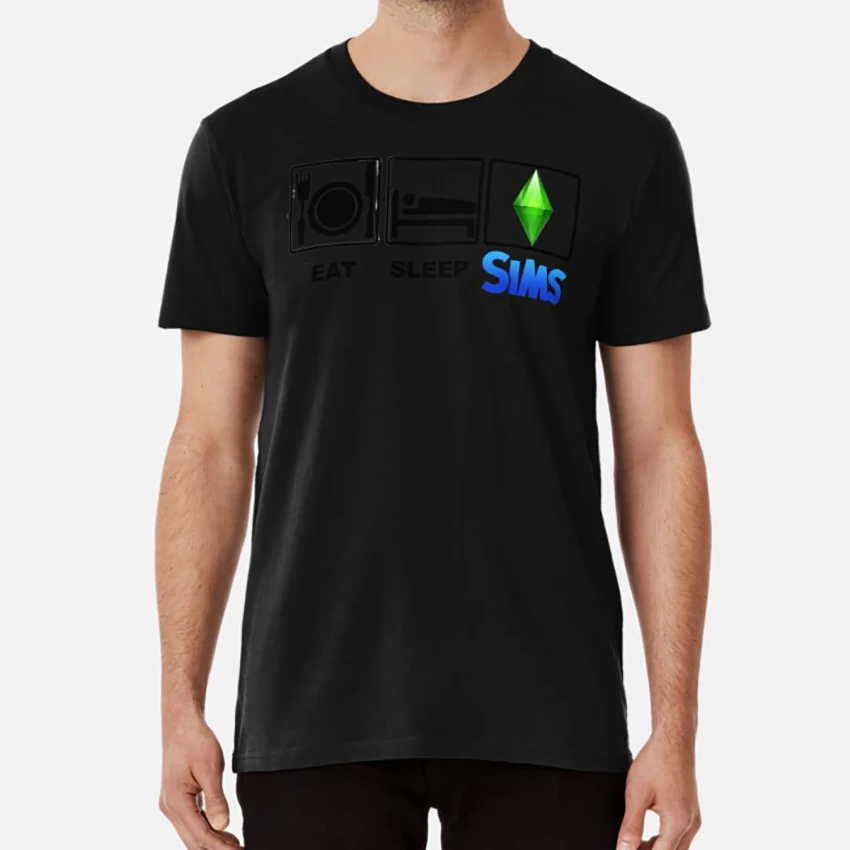 Eat Sleep Sims T Shirt Sims Eat Sleep Ea Bed Cartoon