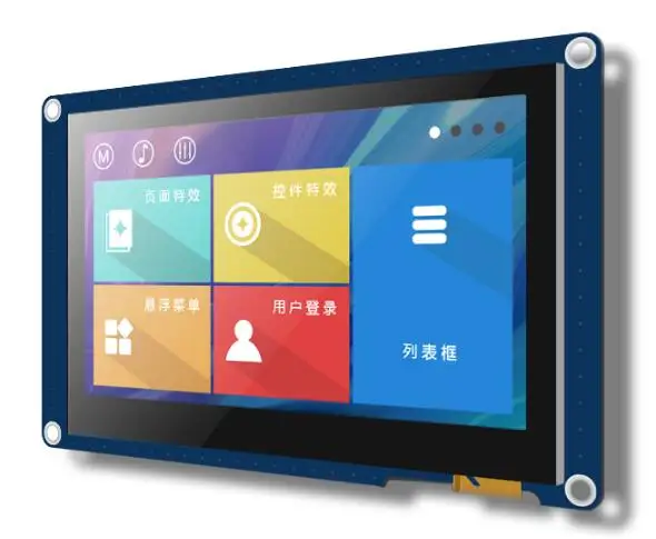 4 3 дюймовый HMI SPI TFT LCD емкостный сенсорный экран модуль RS232/TTL 480*272 512K Ram/8M Flash USART |