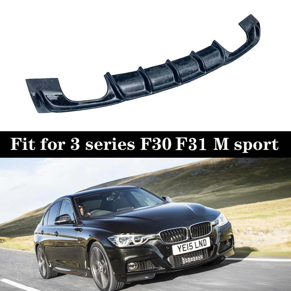 F30 Rear Bumper Diffuser For Bmw 3 Series F30 F31 M Sport Edition 4 Door Forged Back Lips 318i 3i 328i 13 18 Bumpers Aliexpress