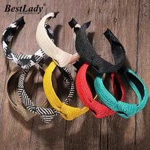 Best lady Trendy Ribbon Crystal Headband Cute Girls Gifts Jewelry bohemian Hairwear Women Wedding Statement Hair Accessories