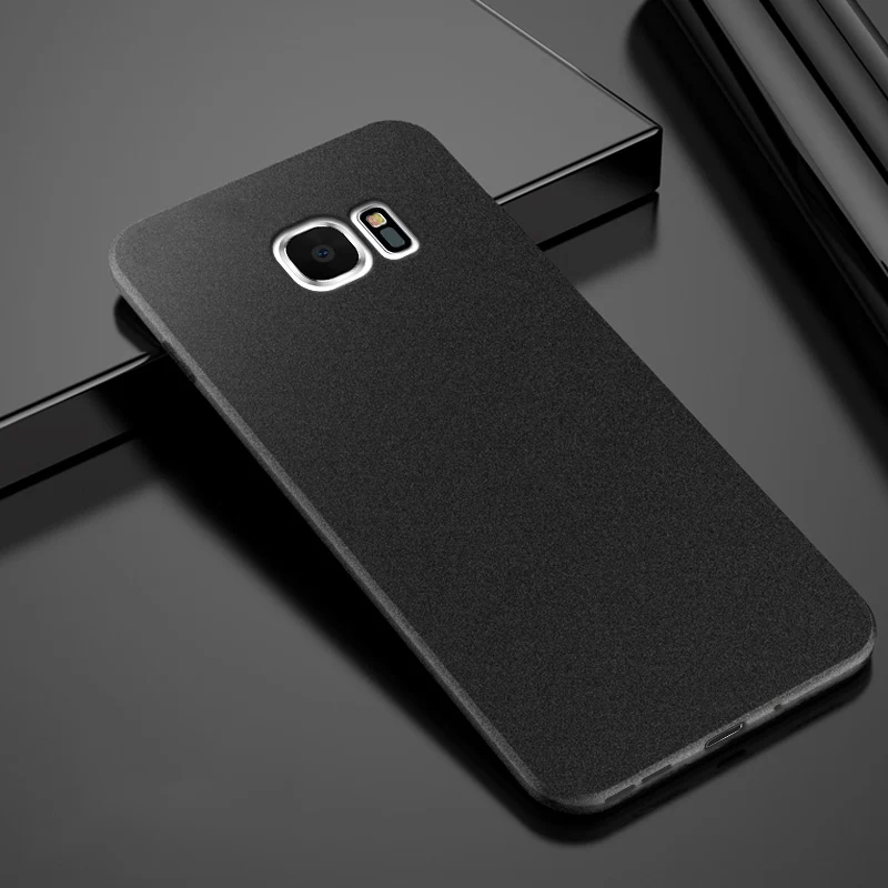 Чехол upaitou для samsung Galaxy S7 S6 Edge S10 S9 S8 Plus Note 10 Pro 9 8 чехол с защитой от отпечатков пальцев мягкий силиконовый Ультратонкий чехол - Цвет: Black