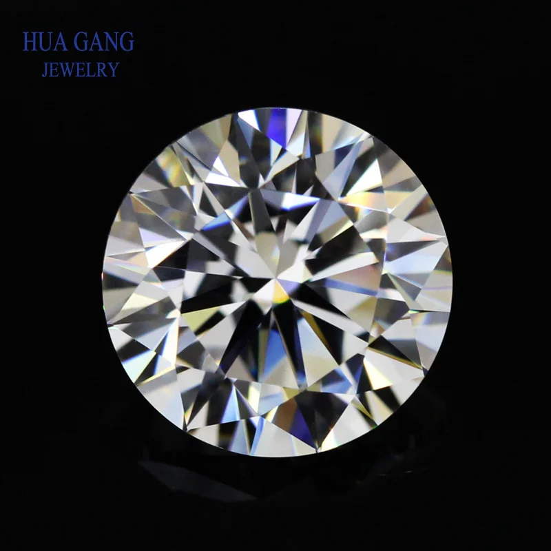 

1ct Moissanite Round Brilliant Cut D Color Stone Beads 6.5mm VVS1 Excellent Cut Grade Test Positive Lab Diamond Gemstone