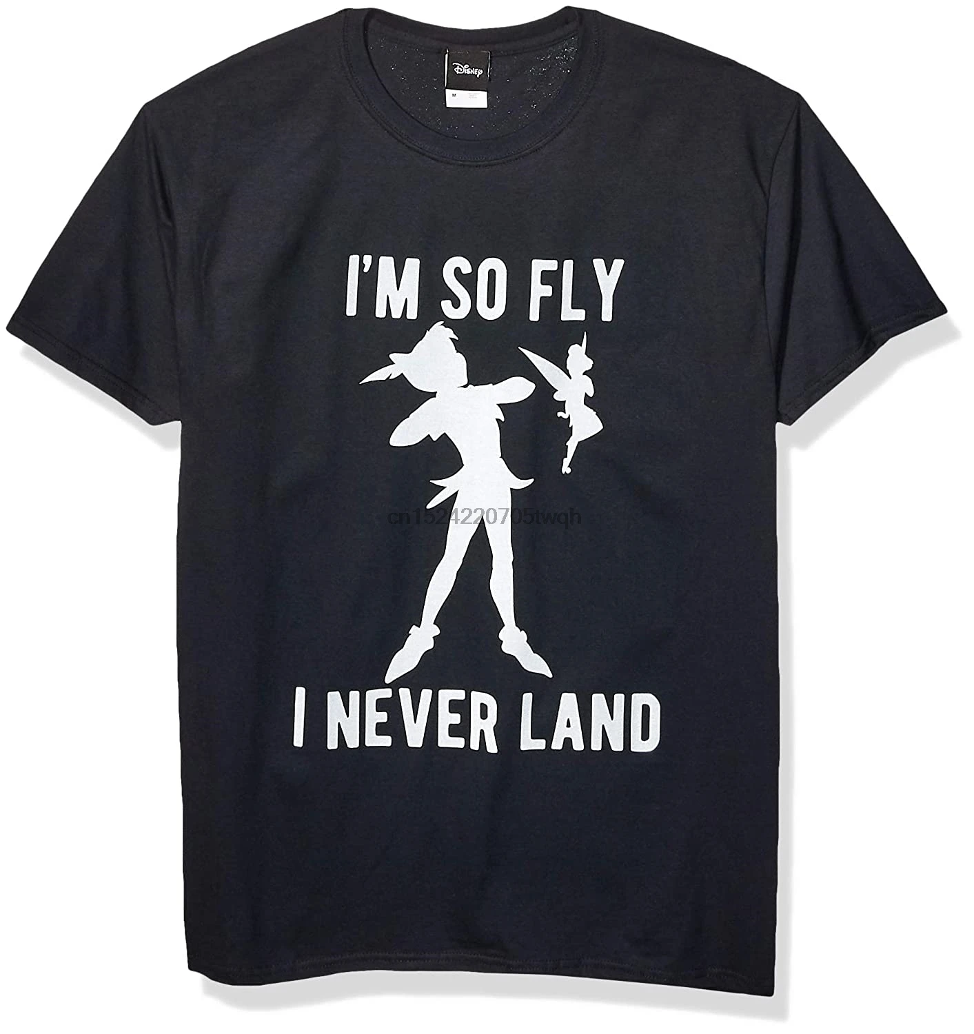 Мужская футболка с принтом Питер Пэн Тинкербелл I'm So Fly I Neverland | одежда