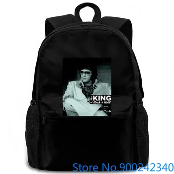 

Elvis Presley GOOD TO BE King of Rock 'n Roll Adult Heather All s Homme women men backpack laptop travel school adult