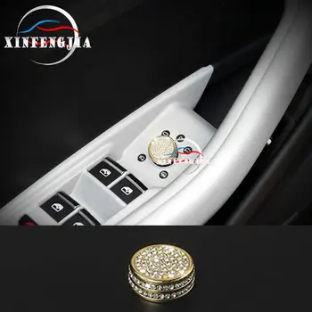 

For Audi A6 C7 A7 12-17 Crystal Style Front Door Button Switch Case Cover Trim
