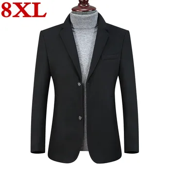 

new plus size 8XL 7XL 6XL Wool Men Suits Tailor Made Luxury Fashion Smart Casual Suits For Men Bespoke Fashion Suit Jacket