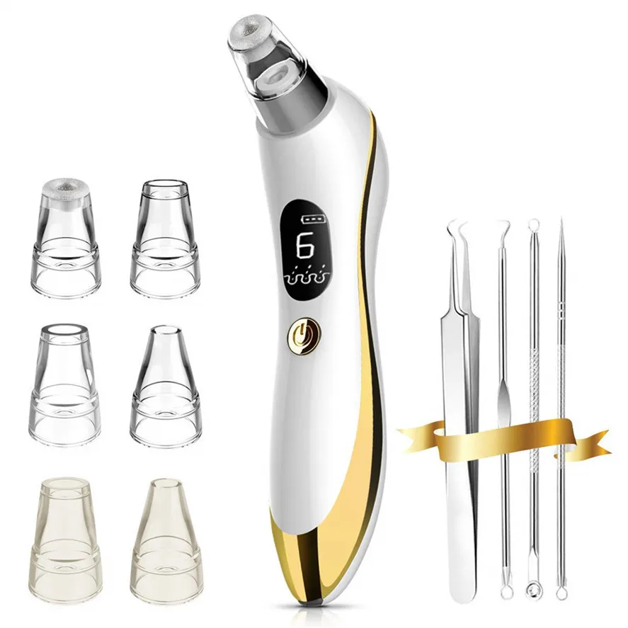 

Electric Face Nose Vacuum Blackhead Pore Rremover 6 Level Pro Blackhead Remover Strong Suction Pore Vacuum for Nose Face D19#30