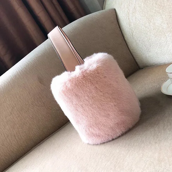 pink Женская сумка-мешок из искусственного меха,, осенняя, Корейская, Ретро стиль, мягкая, Леопардовый принт, искусственный мех, Сумка через плечо, женская, повседневная, Bolsas De Mujer - Цвет: pink