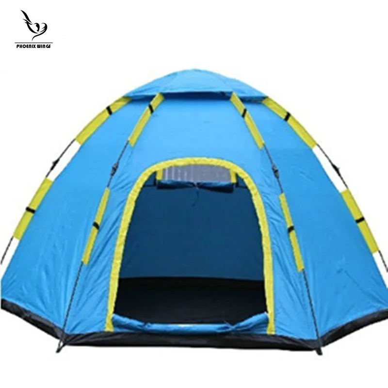 

Tianyu Outdoor Supplies Camping 3-4 People Automatic Hexagonal Tent Sun-resistant Single Layer Send Tent Top Cloth