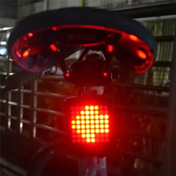 

Bicycle Rear Tail Light Wireless Remote LED Laser USB Rechargeable Bike Cycling Night Running Safety Warning Turn Signals Light