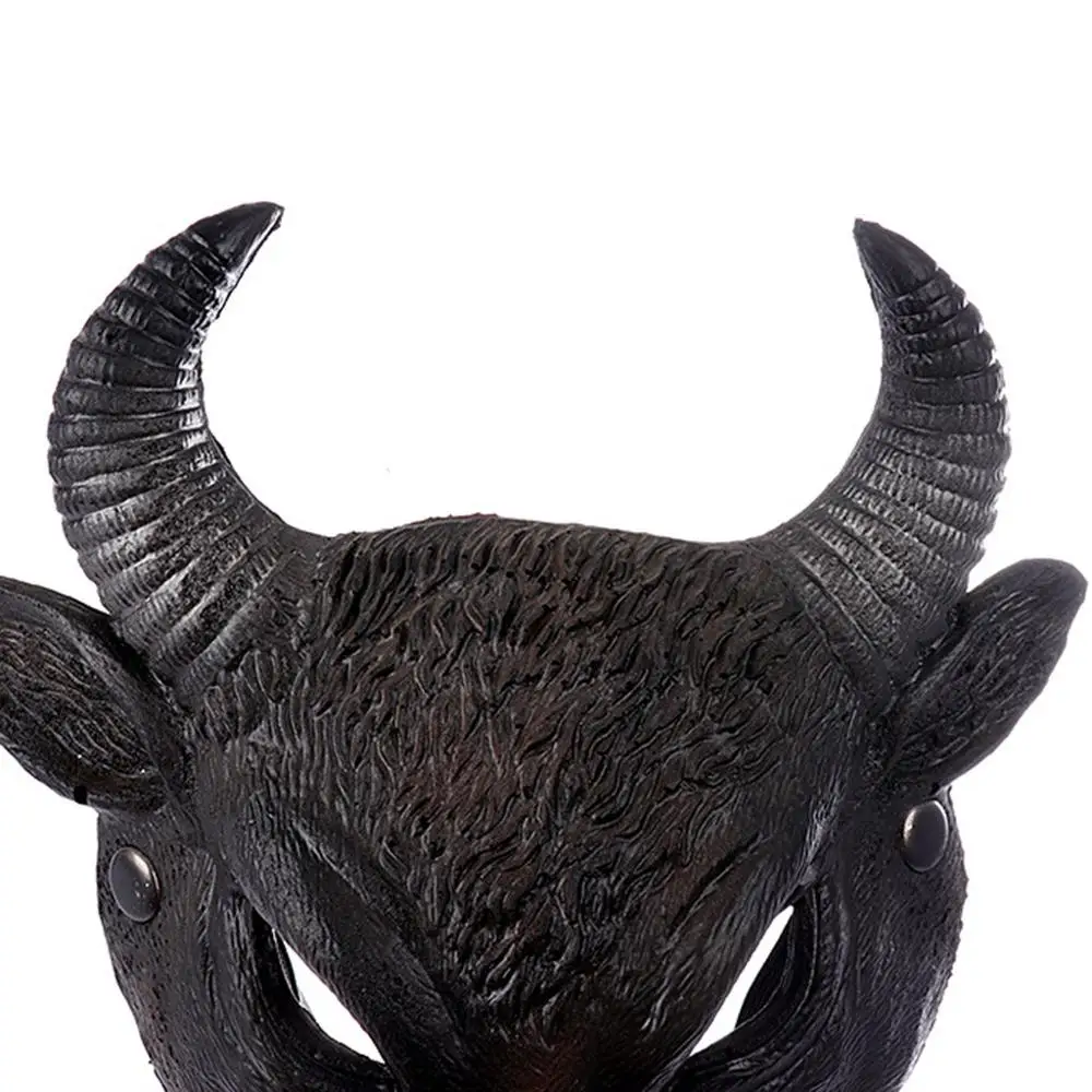 Buffalo Shape Halloween Mask Unisex Villain Costume Party Ball Halloween Mardi Gras Full Face Animal Mask Prom Party Decor Q3