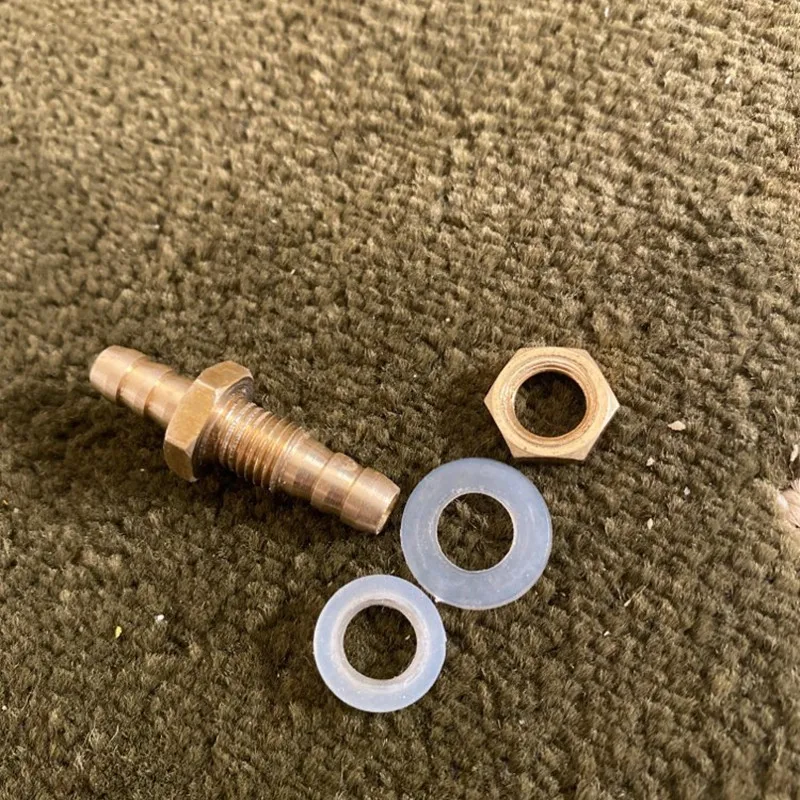 Hose Pipe Fitting 4mm-25mm Barb Bulkhead Brass Barbed Tube Coupler Adapter