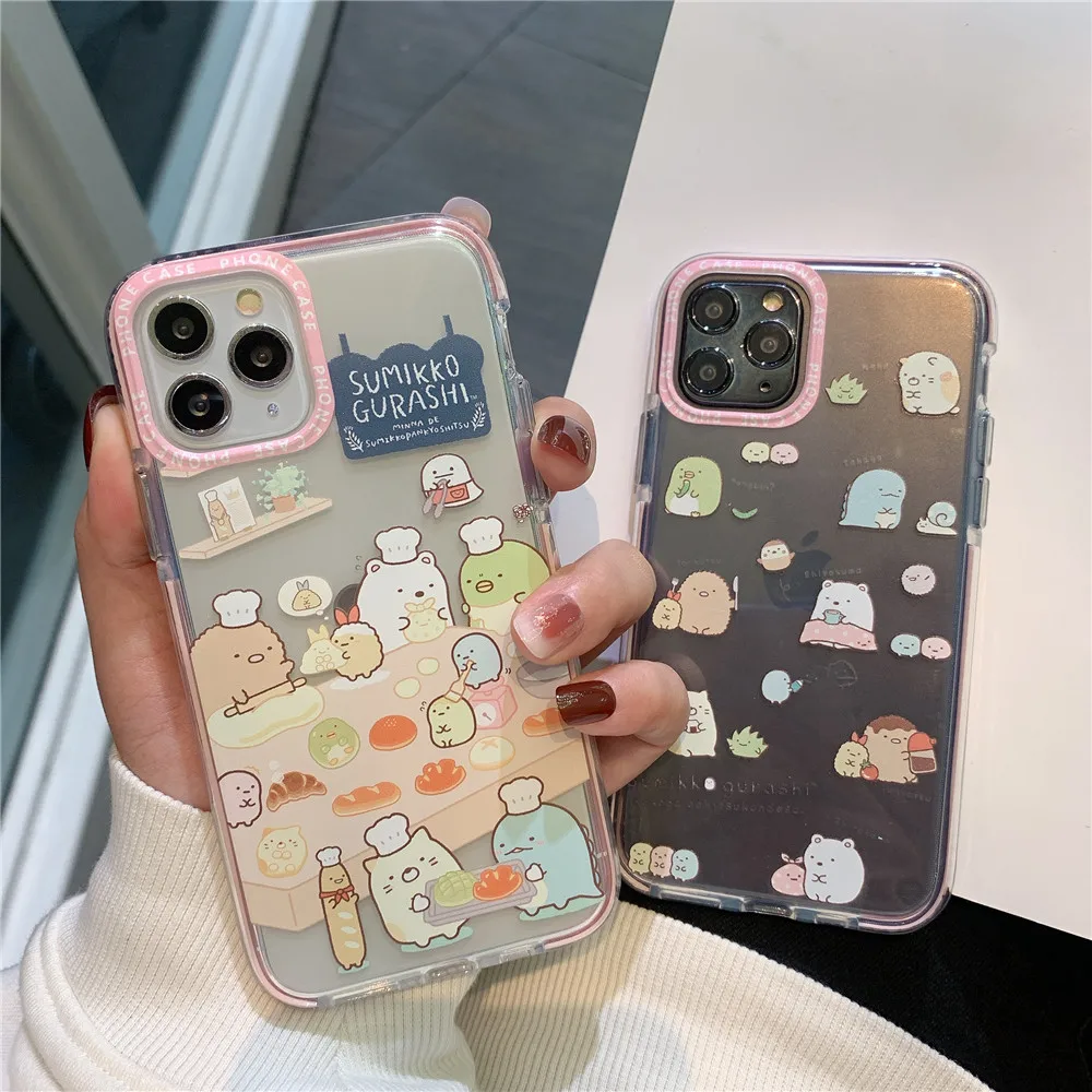 Аниме Cinnamoroll Собака из трех частей прозрачный ТПУ чехол для телефона iphone 11 Pro Max 6