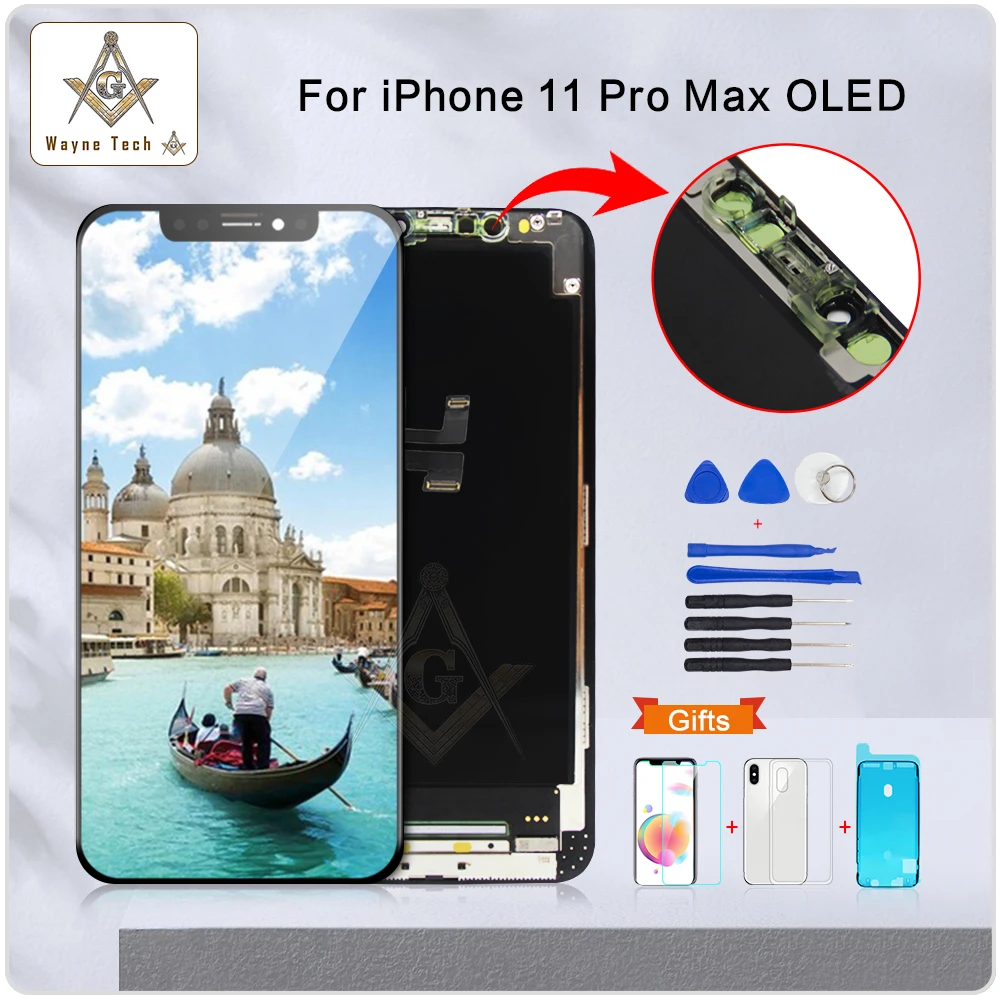 OLED-экран для iPhone 11 Pro Max сенсорный экран 3D без битых пикселей | Мобильные телефоны и