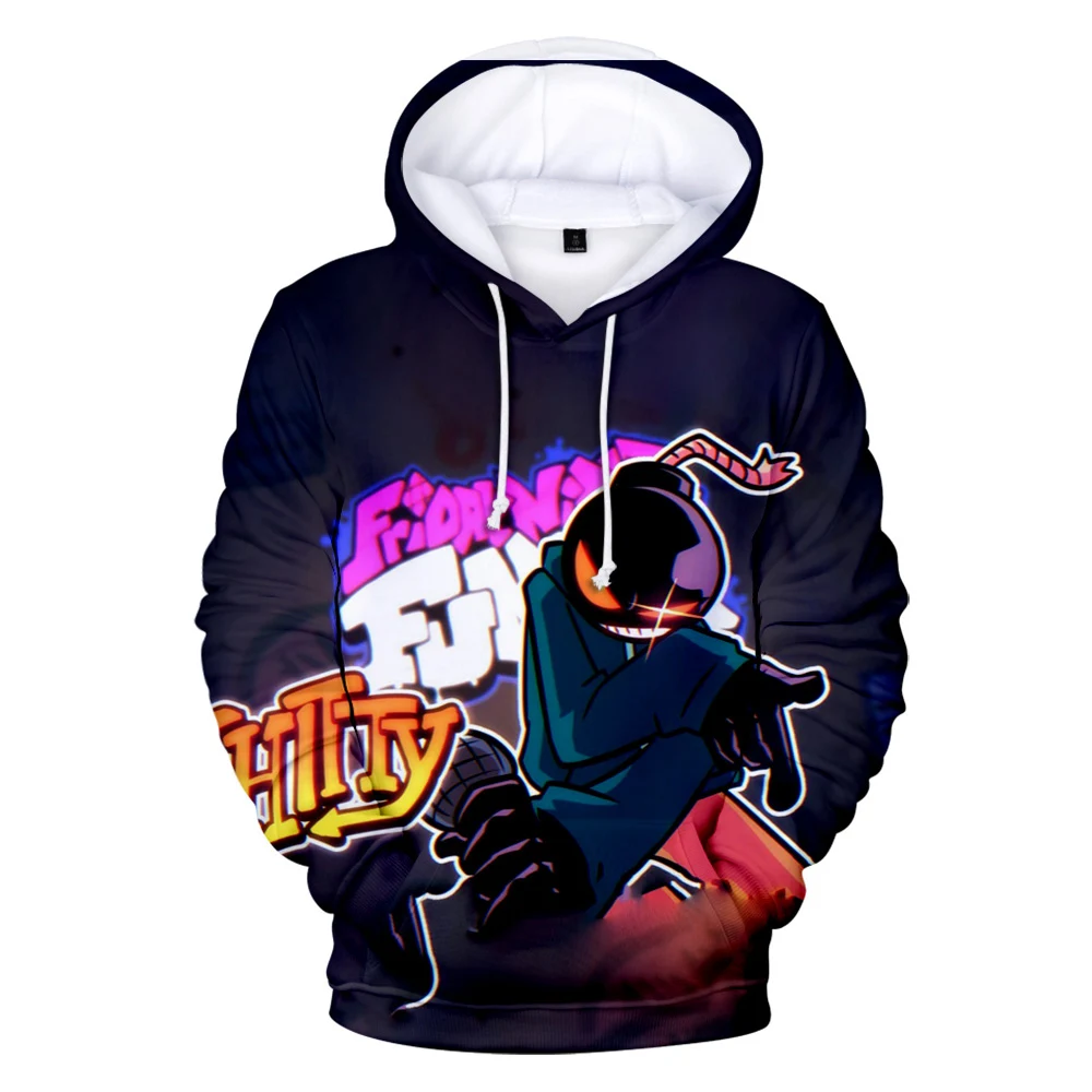 Funkin-Sudadera con capucha de manga larga para hombre y mujer, ropa de calle estilo Harajuku con diseño de videojuego en 3D, de talla grande, unisex, 2021