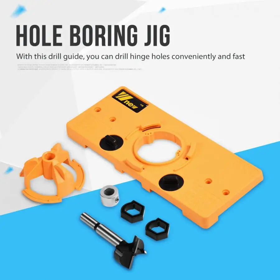 

35mm Concealed Hinge Jig Boring Hole Drill Guide Cutter Bit Set Carpenter tools Ferramentas Domestic Delivery