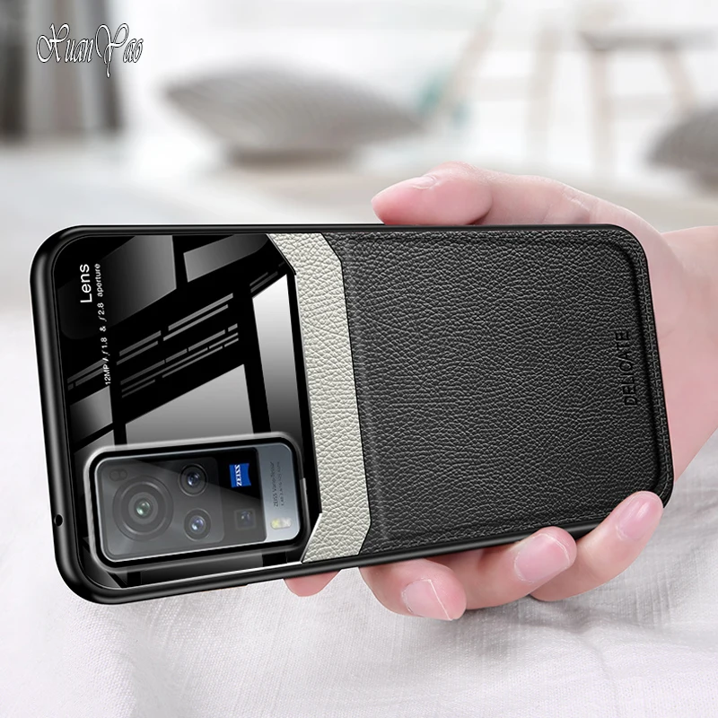 Coque de téléphone XUANYAO pour VIVO X60 Pro Coque fine en cuir rigide pour VIVO X60 Pro Plus Coque souple en silicone _voghion.com